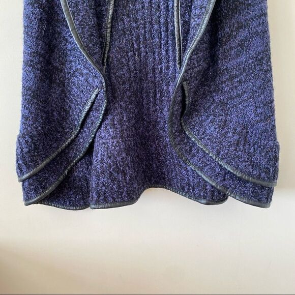 Nwt-Sioni Knitted Metallic Detail Open Vest (Large) - Picture 6 of 8